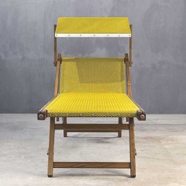 Ciao Amore - Ξαπλώστρα Με Σκιάδιο Ashwood Yellow Ciao Amore - Ξαπλώστρα Με Σκιάδιο Ashwood Yellow