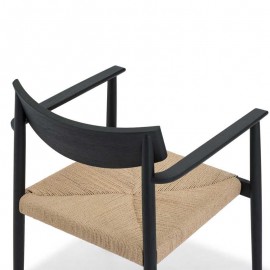 Boutique - Καρέκλα Με Μπράτσα Inverse Black/Cord Boutique - Καρέκλα Με Μπράτσα Inverse Black/Cord