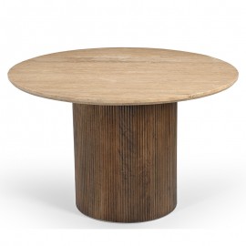 Boutique - Τραπέζι Romanos Travertino 120cm Boutique - Τραπέζι Romanos Travertino 120cm