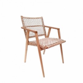 Boutique - Πολυθρόνα Conchita Teak Natural Cord