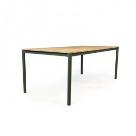 Boutique - Τραπέζι Αλουμινίου Με Ξύλο Teak The Armona 