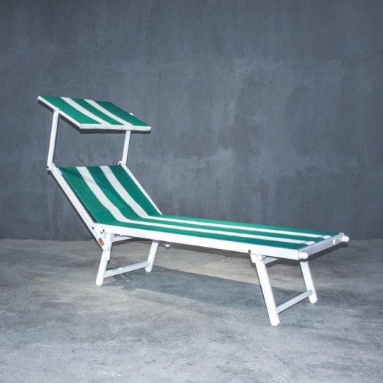 Ciao Amore - Ξαπλώστρα Με Σκιάδιο Stripe 3