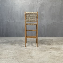 Boutique - Σκαμπό Μπαρ Με Πλάτη Rulis