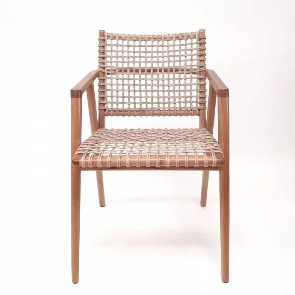 Boutique - Πολυθρόνα Conchita Teak Natural Cord