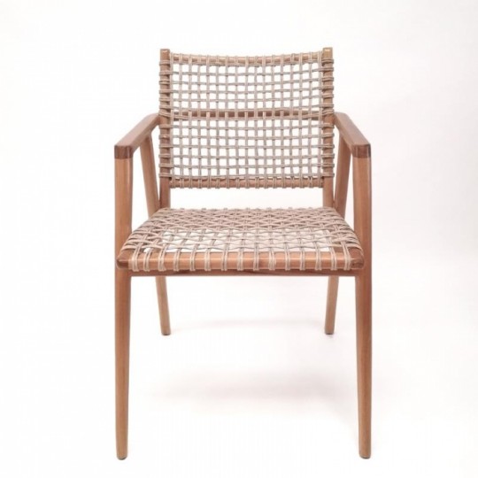 Boutique - Πολυθρόνα Conchita Teak Natural Cord