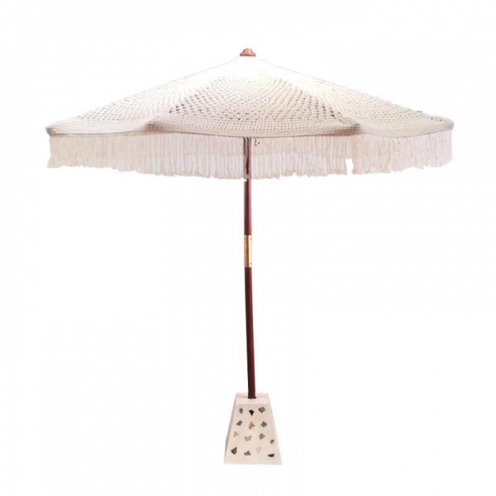 Boutique - Balinese Art Ομπρέλα Teak/Bamboo Macrame 250