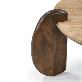 Boutique - Τραπεζάκι Σαλονιού Godzi Travertino 66cm