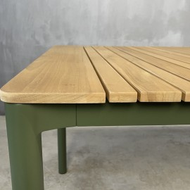 Boutique - Τραπέζι Αλουμινίου Με Ξύλο Teak The Armona 