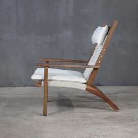 Boutique - Πολυθρόνα Rosa White Rope