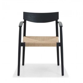 Boutique - Καρέκλα Με Μπράτσα Inverse Black/Cord