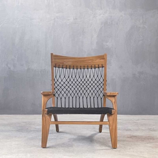 Boutique - Πολυθρόνα Rosa Black Rope Boutique - Πολυθρόνα Rosa Black Rope