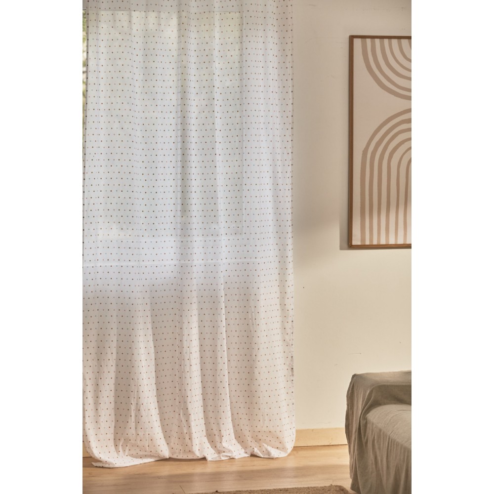 Calma House - Έτοιμη Κουρτίνα Plumeti Multicolour 140x280cm