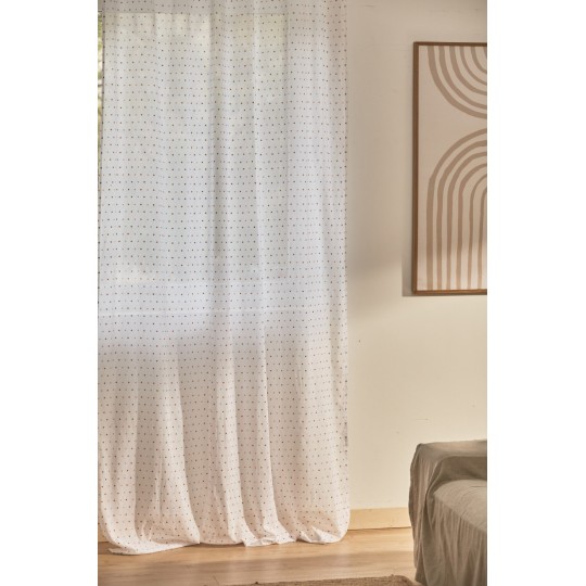 Calma House - Έτοιμη Κουρτίνα Plumeti Multicolour 140x280cm