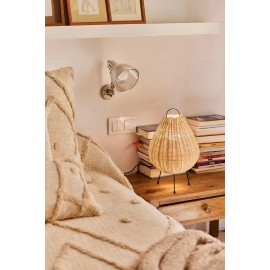 Calma House - Επιτραπέζιο Φωτιστικό Cane Wicker 20x40cm