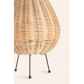 Calma House - Επιτραπέζιο Φωτιστικό Cane Wicker 20x40cm