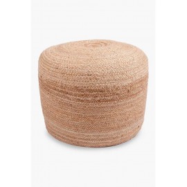 Calma House - Στρογγυλό Πουφ Ural Natural 50x35cm