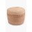 Calma House - Στρογγυλό Πουφ Ural Natural 50x35cm