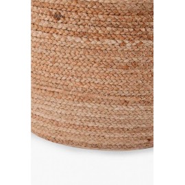 Calma House - Στρογγυλό Πουφ Ural Natural 50x35cm