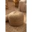 Calma House - Στρογγυλό Πουφ Ural Natural 50x35cm
