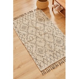 Calma House - Βαμβακερό Χαλί Turco White 150x200cm