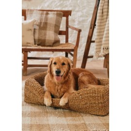 Calma House - Κρεβατάκι Για Κατοικίδια Με Μαξιλάρι Braid Natural 87x58cm