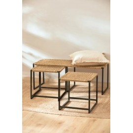 Calma House - Χειροποίητο Παγκάκι Braid Natural 45x120cm