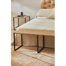Calma House - Χειροποίητο Παγκάκι Braid Natural 45x120cm