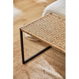 Calma House - Χειροποίητο Παγκάκι Braid Natural 45x120cm