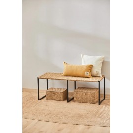 Calma House - Χειροποίητο Παγκάκι Braid Natural 45x120cm