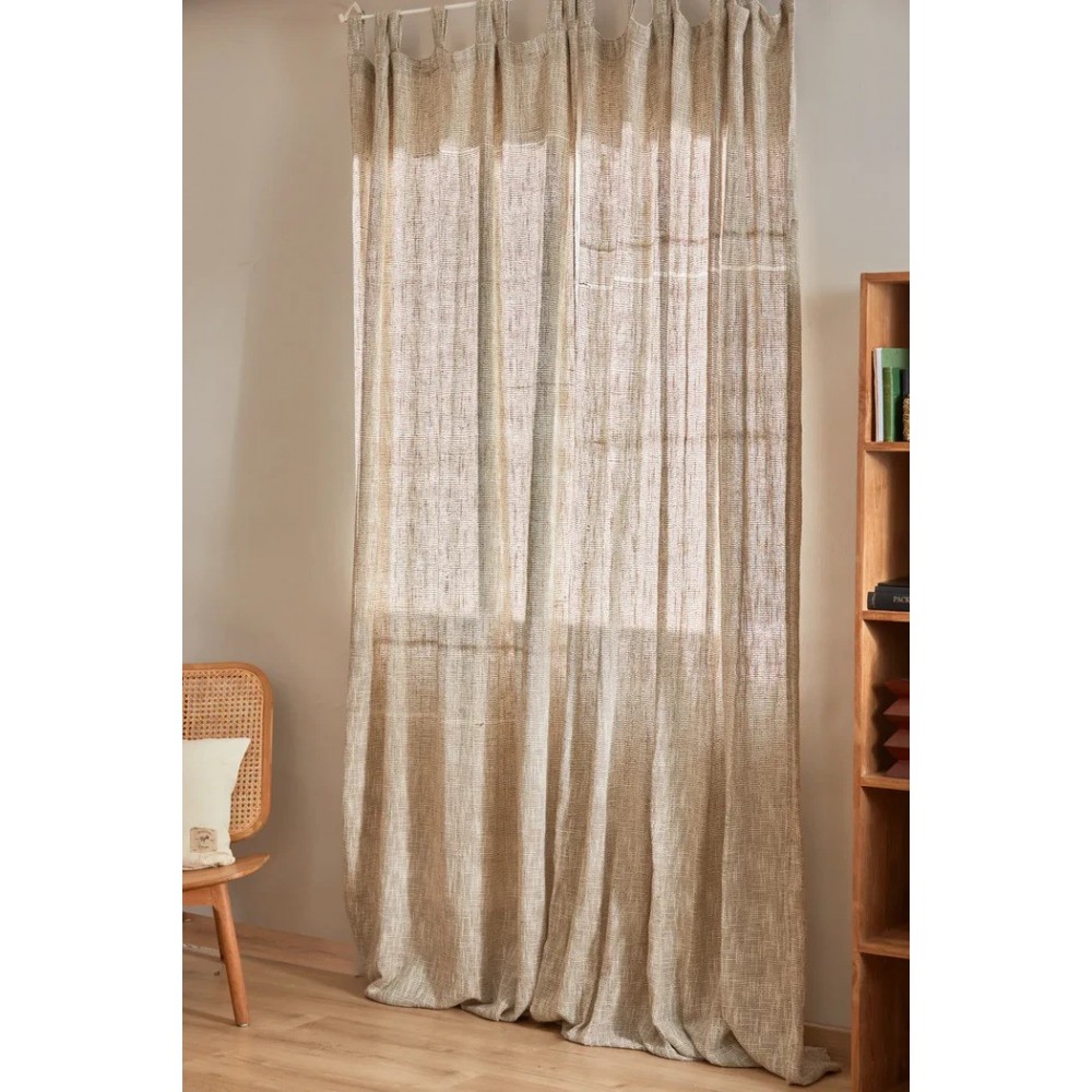 Calma House - Έτοιμη Κουρτίνα 140x280cm Knit Lucas Beige