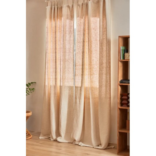 Calma House - Έτοιμη Κουρτίνα 140x280cm Knit Mateo Ecru