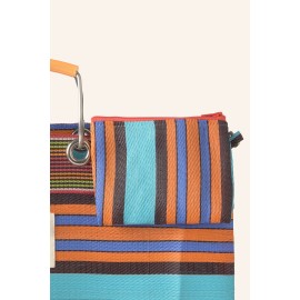 Calma House - Τσάντα Θαλάσσης Με Μεταλλικά Χερούλια Berlin Orange