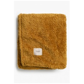 Calma House - Μαλακό Κουβερτάκι Tedy Mustard 120x180cm
