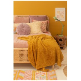 Calma House - Μαλακό Κουβερτάκι Tedy Mustard 120x180cm Calma House - Μαλακό Κουβερτάκι Tedy Mustard 120x180cm