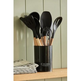 Calma House - Σετ Με 11 Εργαλεία Μαγειρέματος Nonna Black