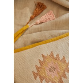 Calma House - Τσαντάκι Φάκελος Berta 22x35cm Mustard