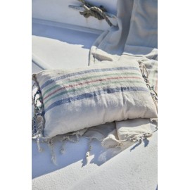 Calma House - Σετ Πετσέτα Θαλάσσης/Παρεό Με Μαξιλάρι Παραλίας Pineda Beige