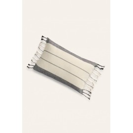 Calma House - Σετ Πετσέτα Θαλάσσης/Παρεό Με Μαξιλάρι Παραλίας Tiana Black