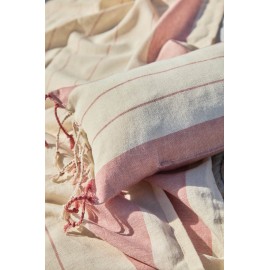 Calma House - Σετ Πετσέτα Θαλάσσης/Παρεό Με Μαξιλάρι Παραλίας Tiana Red