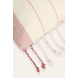 Calma House - Σετ Πετσέτα Θαλάσσης/Παρεό Με Μαξιλάρι Παραλίας Tiana Red