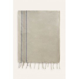 Calma House - Σετ Πετσέτα Θαλάσσης/Παρεό Με Μαξιλάρι Παραλίας Pineda Beige