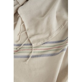 Calma House - Σετ Πετσέτα Θαλάσσης/Παρεό Με Μαξιλάρι Παραλίας Pineda Beige