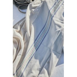 Calma House - Σετ Πετσέτα Θαλάσσης/Παρεό Με Μαξιλάρι Παραλίας Pineda Beige