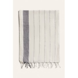 Calma House - Σετ Πετσέτα Θαλάσσης/Παρεό Με Μαξιλάρι Παραλίας Tiana Black