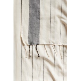 Calma House - Σετ Πετσέτα Θαλάσσης/Παρεό Με Μαξιλάρι Παραλίας Tiana Black