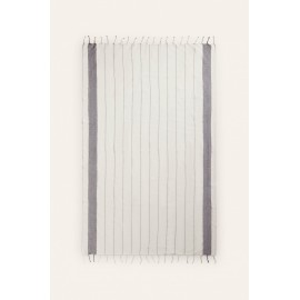 Calma House - Σετ Πετσέτα Θαλάσσης/Παρεό Με Μαξιλάρι Παραλίας Tiana Black