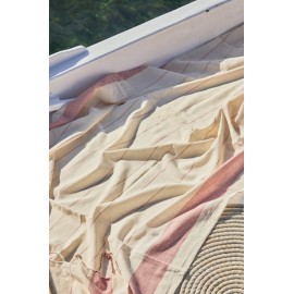 Calma House - Σετ Πετσέτα Θαλάσσης/Παρεό Με Μαξιλάρι Παραλίας Tiana Red