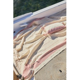 Calma House - Σετ Πετσέτα Θαλάσσης/Παρεό Με Μαξιλάρι Παραλίας Tiana Red