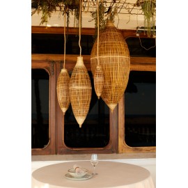 Calma House - Αμπαζούρ Από Bamboo Batca Natural 76x24cm