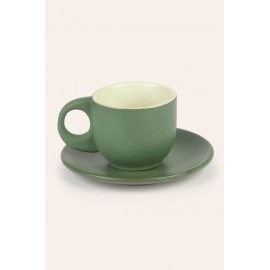 Calma House - Σετ 2 Κεραμικά Φλιτζανάκια Matcha Green